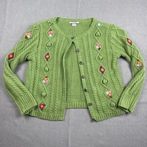 Vintage Y2K Hartstrings Girl's Size 7 / 8 Medium M Cardigan Sweater Girls Shirt